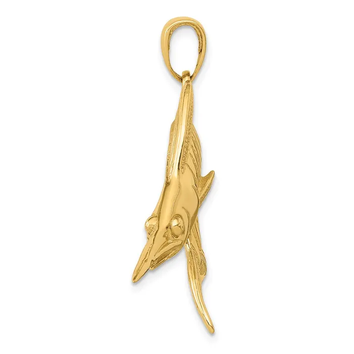 PreStyled Sets Goldia 14k Yellow Gold Marlin Pendant