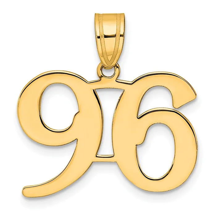 PreStyled Sets Goldia 14k Yellow Gold Polished Number 96 Pendant