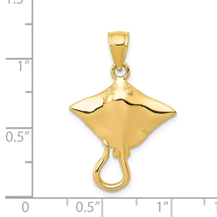PreStyled Sets Goldia 14k Yellow Gold Stingray Pendant