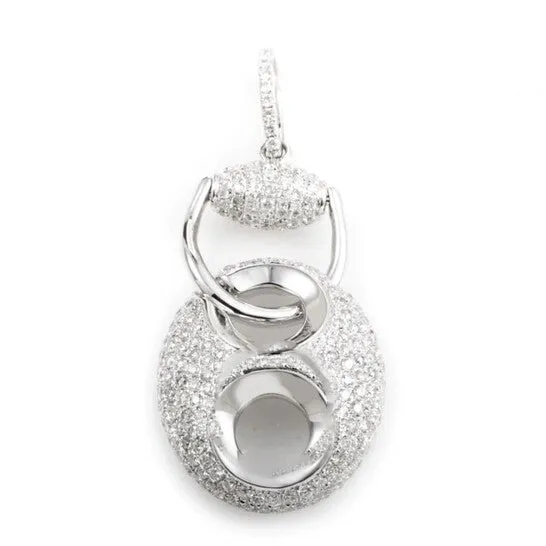 PreStyled Sets JMS always Original LB Exclusive 18K White Gold Diamond Pave Enhancer Pendant PA184821RBZ PreStyled Sets JMS always Original LB Exclusive 18K White Gold Diamond Pave Enhancer Pendant PA184821RBZ