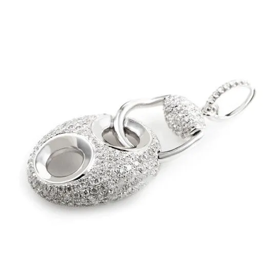 PreStyled Sets JMS always Original LB Exclusive 18K White Gold Diamond Pave Enhancer Pendant PA184821RBZ PreStyled Sets JMS always Original LB Exclusive 18K White Gold Diamond Pave Enhancer Pendant PA184821RBZ