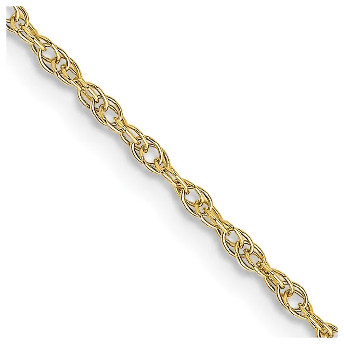 QGold 10K Yellow Gold 135mm Carded Cable Rope Chain Necklace Necklaces