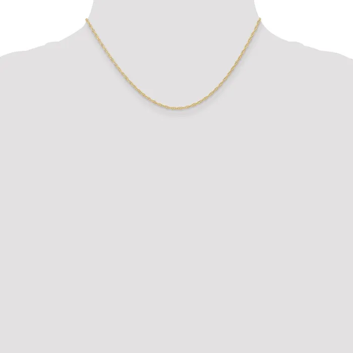 QGold 10K Yellow Gold 135mm Carded Cable Rope Chain Necklace Necklaces QGold 10K Yellow Gold 135mm Carded Cable Rope Chain Necklace Necklaces