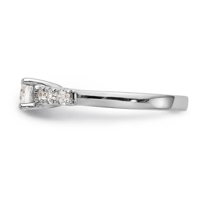 Rings 017ct CZ Solid Real 14K White Gold Engagement Ring Goldia