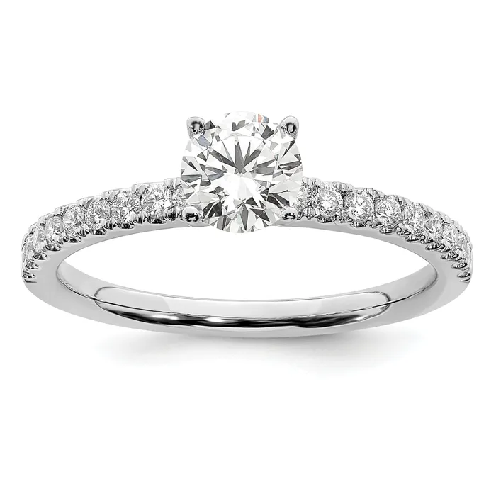 Rings 14k White Gold 12 Ct Lab Grown Diamond VSSI G Round Engagement Ring Goldia Rings 14k White Gold 12 Ct Lab Grown Diamond VSSI G Round Engagement Ring Goldia