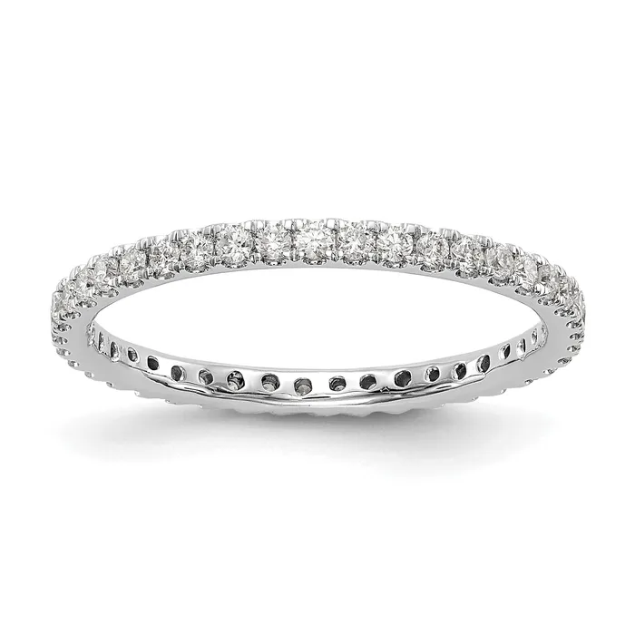 Rings 14k White Gold 12 Ct Lab Grown Diamond VSSI G Shared Prong Eternity Band Ring Goldia Rings 14k White Gold 12 Ct Lab Grown Diamond VSSI G Shared Prong Eternity Band Ring Goldia