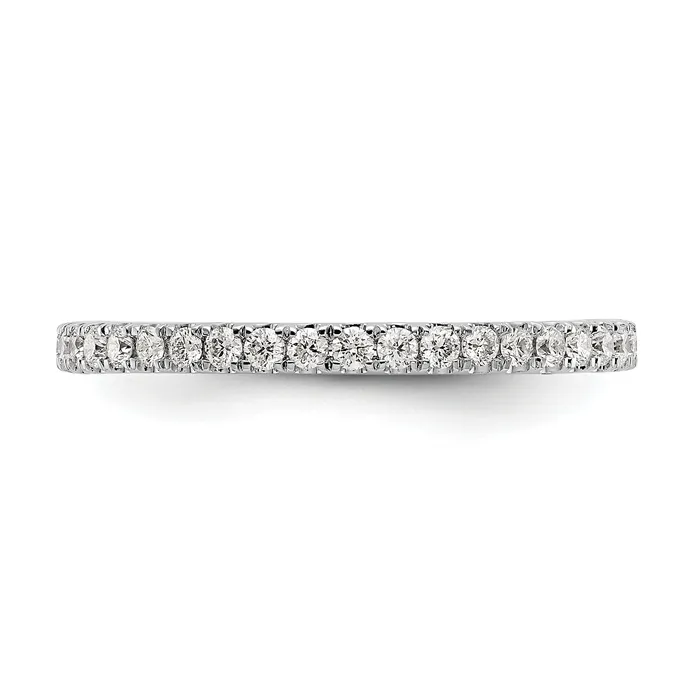 Rings 14k White Gold 12 Ct Lab Grown Diamond VSSI G Shared Prong Eternity Band Ring Goldia