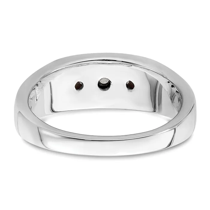Rings 14k White Gold 13 Ct Lab Grown Diamond VSSI G Five Stone Mens Ring Goldia