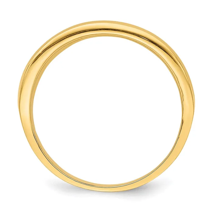 Rings 14K Yellow Gold Mesh Ring Tapered Band Ring Goldia
