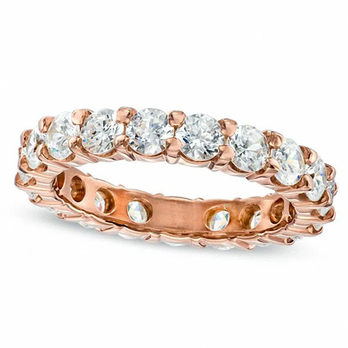 Rings 30 CT TW Natural Diamond 35mm Eternity Band in Solid 14K Rose Gold Goldia Rings 30 CT TW Natural Diamond 35mm Eternity Band in Solid 14K Rose Gold Goldia