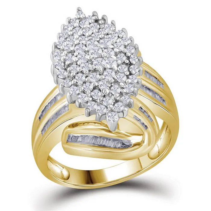 Rings gndatlanta 1 CTWDiamond CLUSTER RING
