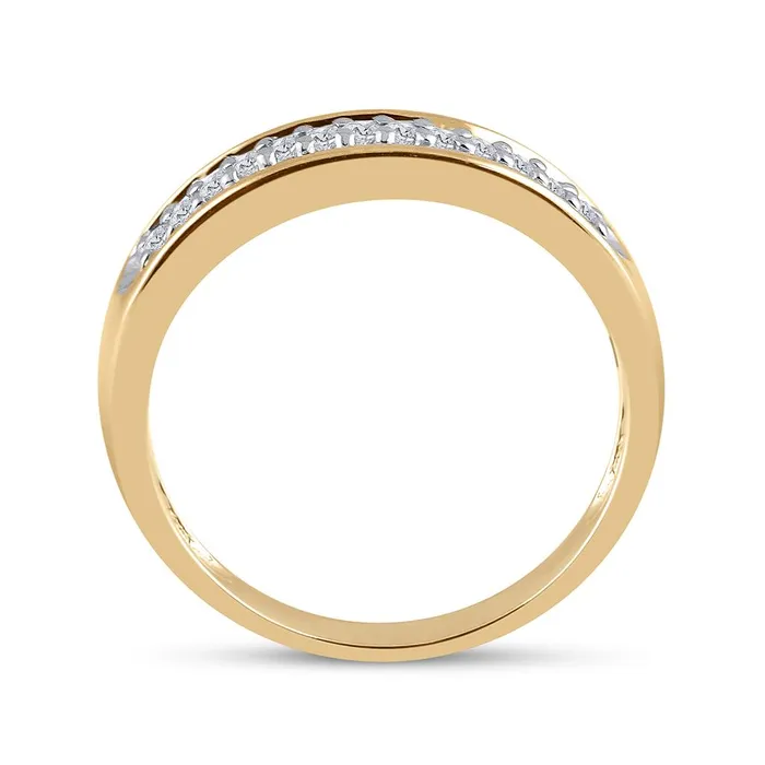 Rings gndatlanta 10k Yellow Gold Round Diamond Bridal Wedding Ring Set 14 Cttw