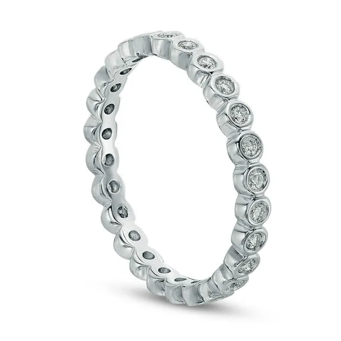 Rings Goldia 033 CT TW Natural Diamond Eternity Band in Solid 14K White Gold Rings Goldia 033 CT TW Natural Diamond Eternity Band in Solid 14K White Gold
