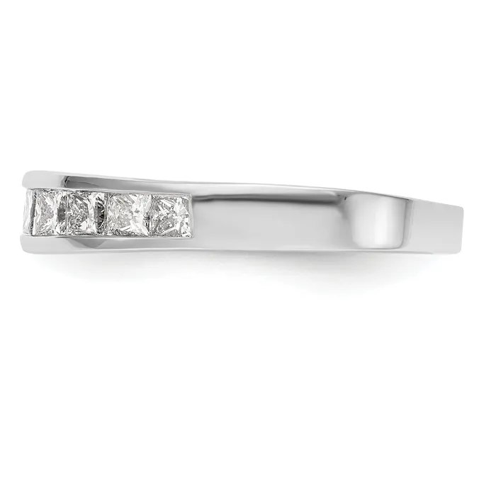 Rings Goldia 100ct CZ Solid Real 14k White Gold Wedding Wedding Band Ring
