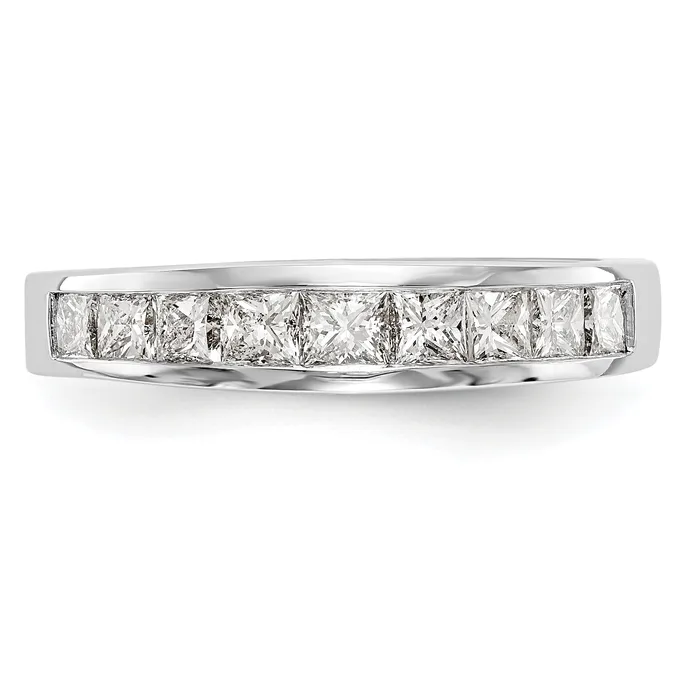 Rings Goldia 100ct CZ Solid Real 14k White Gold Wedding Wedding Band Ring