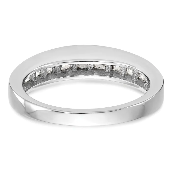 Rings Goldia 100ct CZ Solid Real 14k White Gold Wedding Wedding Band Ring