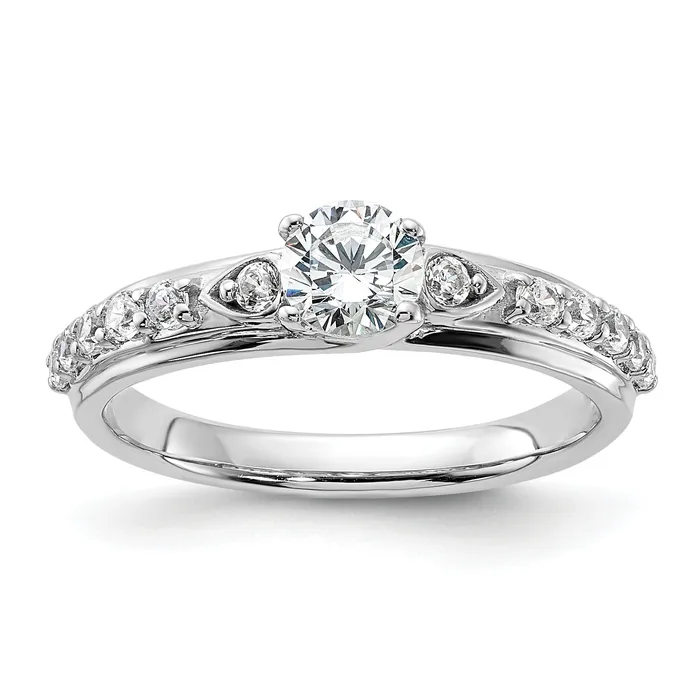 Rings Goldia 10k White Gold 34 Ct Lab Grown Diamond VSSI G Petite Engagement Ring Rings Goldia 10k White Gold 34 Ct Lab Grown Diamond VSSI G Petite Engagement Ring
