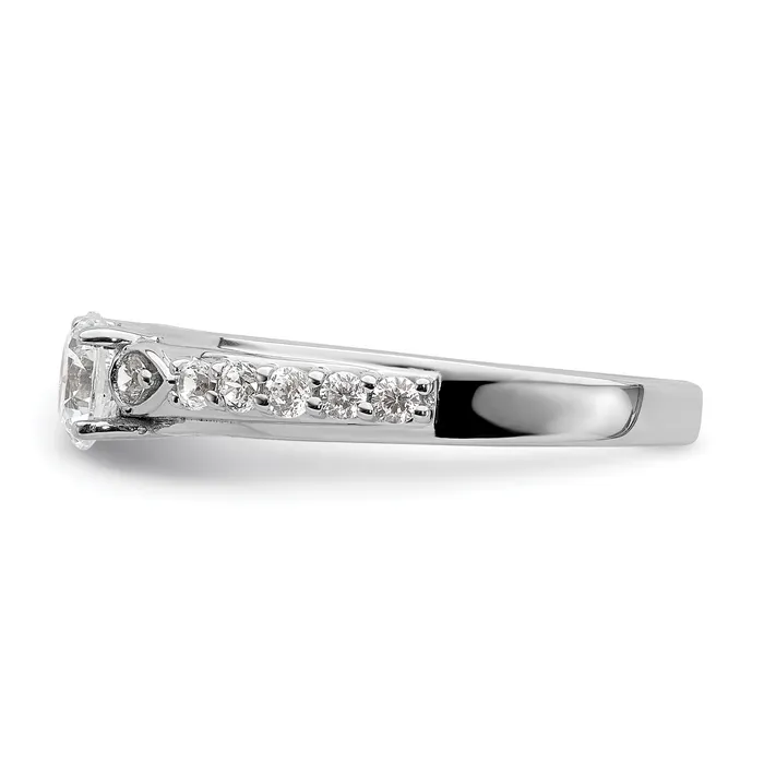 Rings Goldia 10k White Gold 34 Ct Lab Grown Diamond VSSI G Petite Engagement Ring