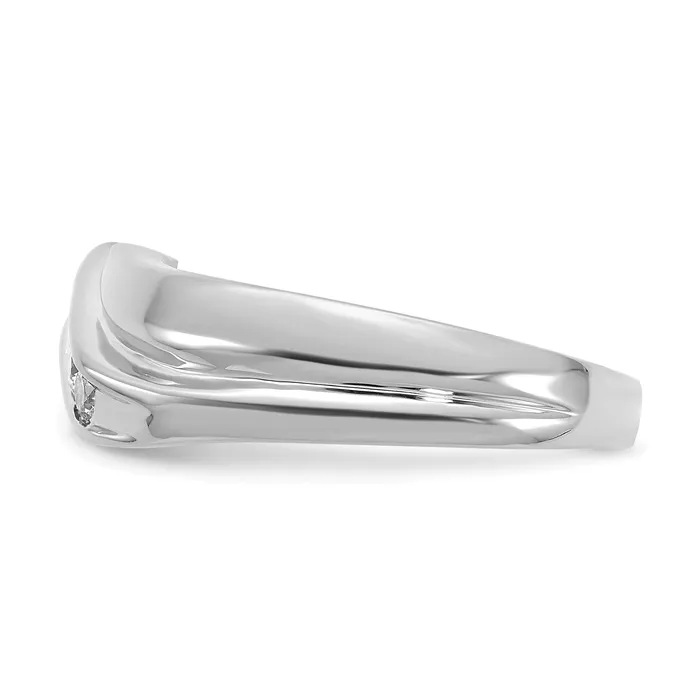 Rings Goldia 14k White Gold 13 Ct Lab Grown Diamond VSSI G Five Stone Mens Ring