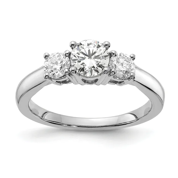 Rings Goldia 14k White Gold 34 Ct Lab Grown Diamond VSSI G 34 Ct Center Round Three Stone Engagement Ring Rings Goldia 14k White Gold 34 Ct Lab Grown Diamond VSSI G 34 Ct Center Round Three Stone Engagement Ring