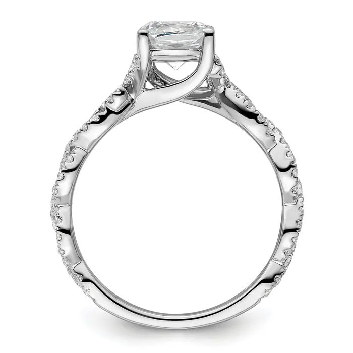 Rings Goldia 14k White Gold 38 Ct Lab Grown Diamond VSSI G 1 Ct Center Cushion Engagement Ring