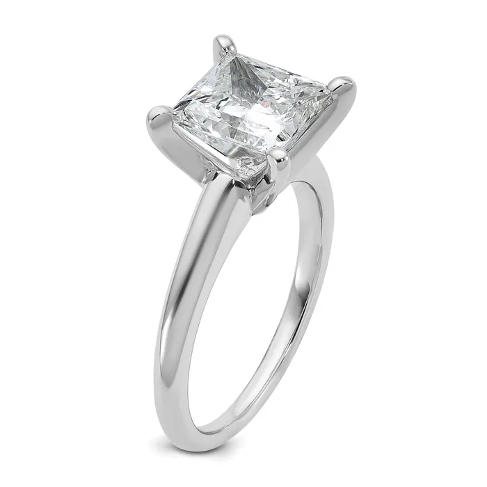 Rings Goldia 14k White Gold 3 Ct Certified Lab Grown Diamond VSSI G Princess Solitare Engagement Ring