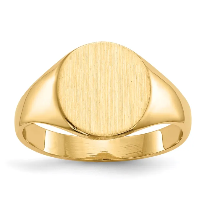 Rings Goldia 14K Yellow Gold 10 x105 mm Closed Back Signet Ring