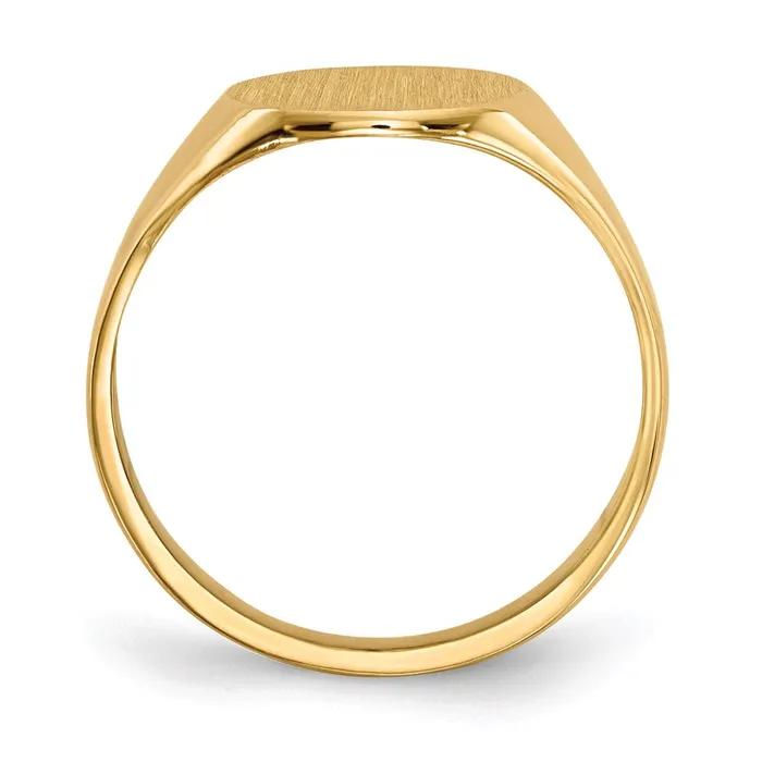 Rings Goldia 14K Yellow Gold 10 x105 mm Closed Back Signet Ring