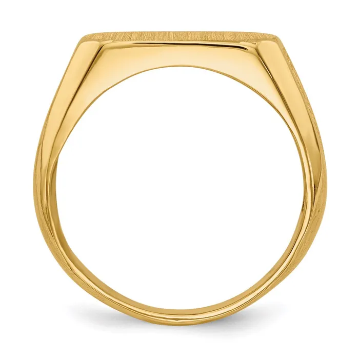 Rings Goldia 14K Yellow Gold 60x120mm Closed Back Signet Ring