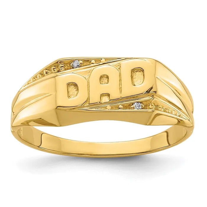 Rings Goldia 14k Yellow Gold AAA Diamond mens ring