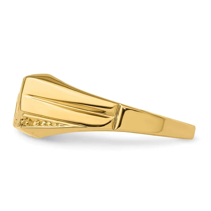 Rings Goldia 14k Yellow Gold AAA Diamond mens ring