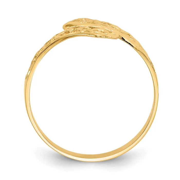 Rings Goldia 14K Yellow Gold Bypass Lace Diamondcut Ring