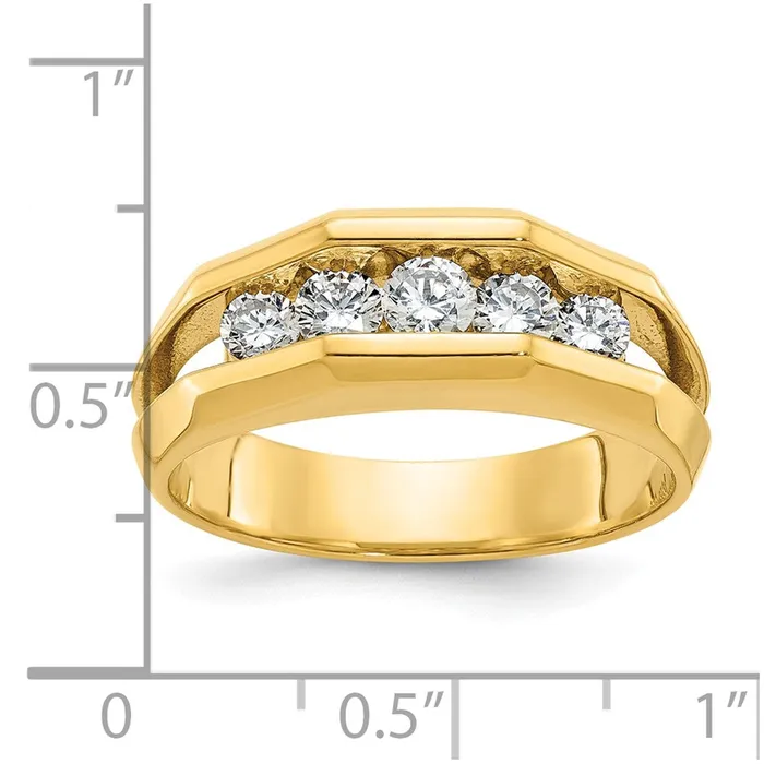 Rings Goldia 14k Yellow Gold Mens 34 carat Diamond Complete Ring