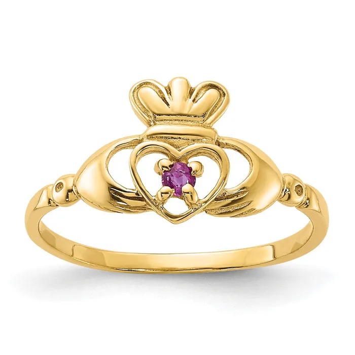 Rings Goldia 14K Yellow Gold Ruby Birthstone Ring