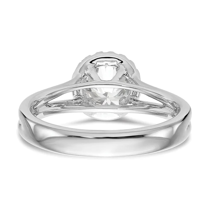 Rings Goldiacom 14k White Gold Round Halo Simulated Diamond Split Shank Engagement Ring Rings Goldiacom 14k White Gold Round Halo Simulated Diamond Split Shank Engagement Ring