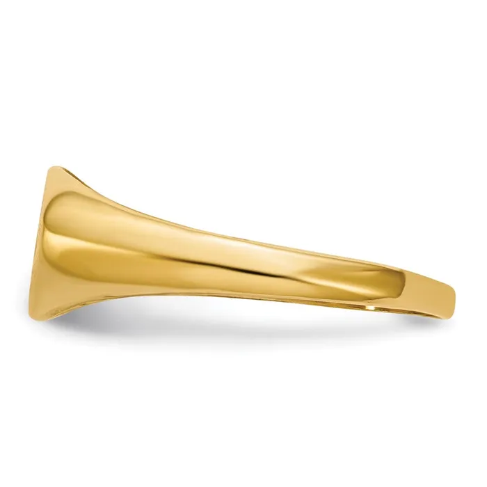 Rings Goldiacom 14K Yellow Gold A Real Diamond signet ring