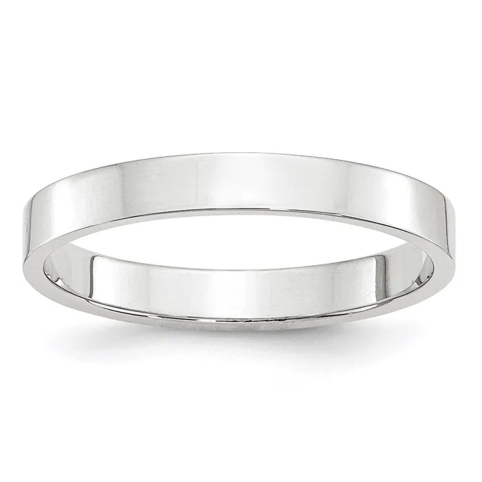 Rings Goldia Solid 10K White Gold 3mm Light Weight Flat MensWomens Wedding Band Ring Size 10 Rings Goldia Solid 10K White Gold 3mm Light Weight Flat MensWomens Wedding Band Ring Size 10