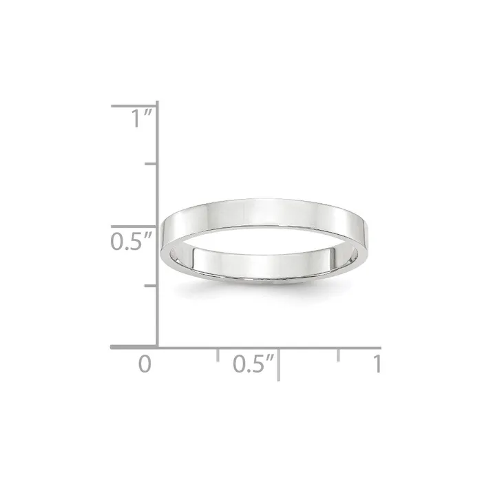 Rings Goldia Solid 10K White Gold 3mm Light Weight Flat MensWomens Wedding Band Ring Size 10 Rings Goldia Solid 10K White Gold 3mm Light Weight Flat MensWomens Wedding Band Ring Size 10