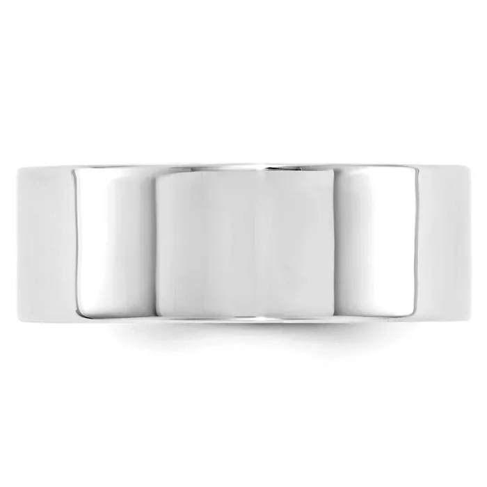 Rings Goldia Solid 10K White Gold 8mm Standard Flat Comfort Fit MensWomens Wedding Band Ring Size 4 Rings Goldia Solid 10K White Gold 8mm Standard Flat Comfort Fit MensWomens Wedding Band Ring Size 4