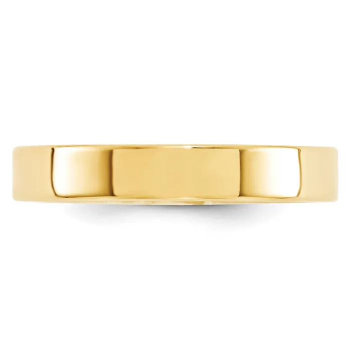 Rings Goldia Solid 10K Yellow Gold 4mm Standard Flat Comfort Fit MensWomens Wedding Band Ring Size 55 Rings Goldia Solid 10K Yellow Gold 4mm Standard Flat Comfort Fit MensWomens Wedding Band Ring Size 55