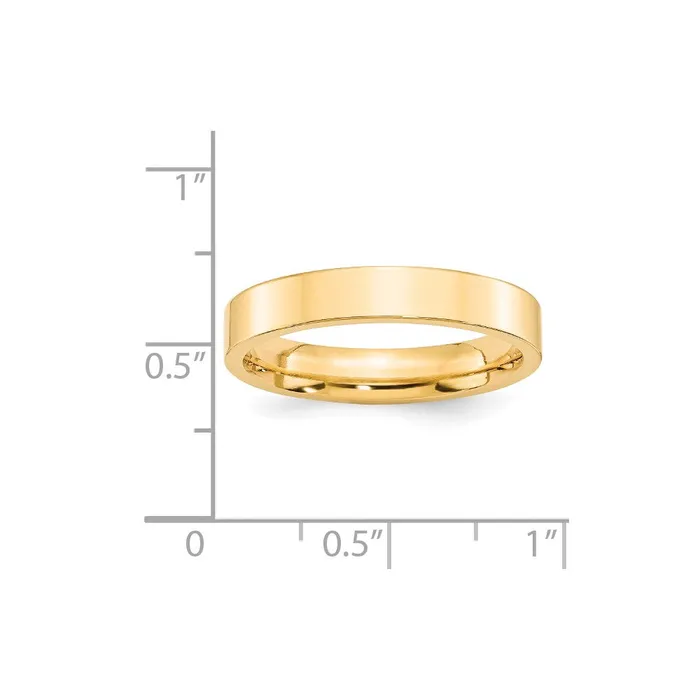 Rings Goldia Solid 10K Yellow Gold 4mm Standard Flat Comfort Fit MensWomens Wedding Band Ring Size 55 Rings Goldia Solid 10K Yellow Gold 4mm Standard Flat Comfort Fit MensWomens Wedding Band Ring Size 55
