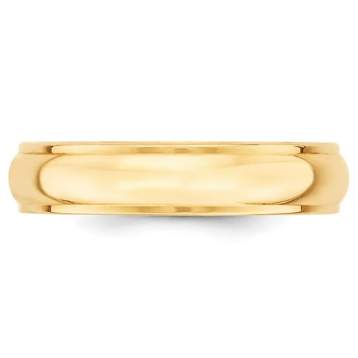 Rings Goldia Solid 10K Yellow Gold 5mm Half Round with Edge MensWomens Wedding Band Ring Size 45 Rings Goldia Solid 10K Yellow Gold 5mm Half Round with Edge MensWomens Wedding Band Ring Size 45