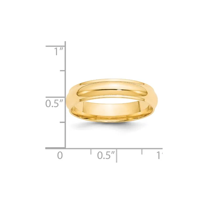 Rings Goldia Solid 10K Yellow Gold 5mm Half Round with Edge MensWomens Wedding Band Ring Size 45 Rings Goldia Solid 10K Yellow Gold 5mm Half Round with Edge MensWomens Wedding Band Ring Size 45