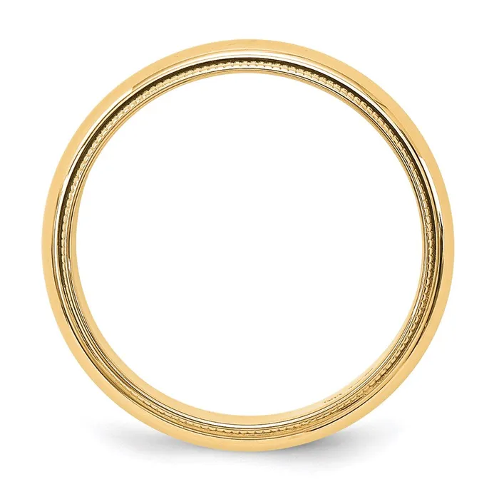 Rings Goldia Solid 10K Yellow Gold 5mm Milgrain HalfRound Wedding MensWomens Wedding Band Ring Size 11 Rings Goldia Solid 10K Yellow Gold 5mm Milgrain HalfRound Wedding MensWomens Wedding Band Ring Size 11