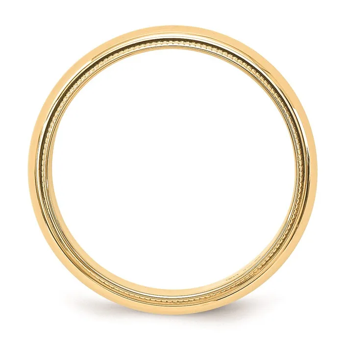 Rings Goldia Solid 10K Yellow Gold 5mm Milgrain HalfRound Wedding MensWomens Wedding Band Ring Size 11 Rings Goldia Solid 10K Yellow Gold 5mm Milgrain HalfRound Wedding MensWomens Wedding Band Ring Size 11