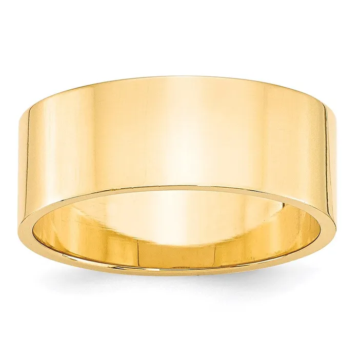 Rings Goldia Solid 10K Yellow Gold 8mm Light Weight Flat MensWomens Wedding Band Ring Size 115 Rings Goldia Solid 10K Yellow Gold 8mm Light Weight Flat MensWomens Wedding Band Ring Size 115