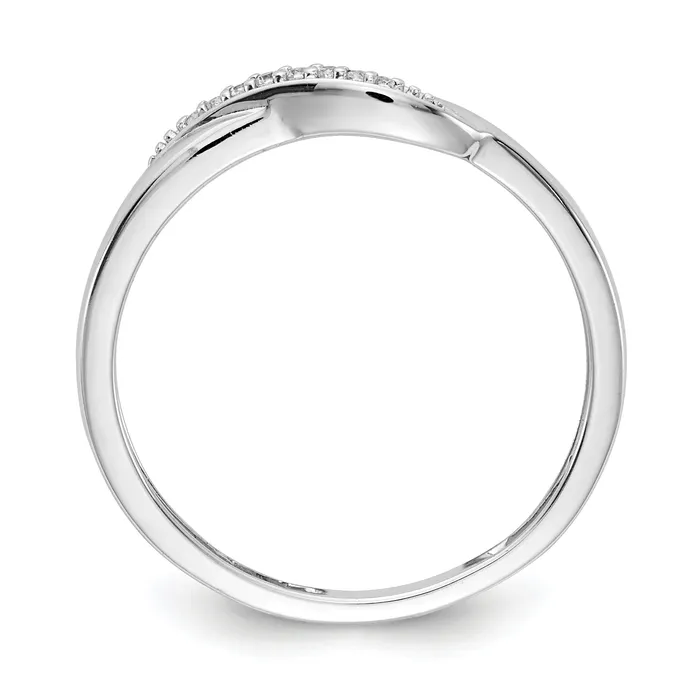 Rings Goldia Solid 14k White Gold Simulated CZ Ring