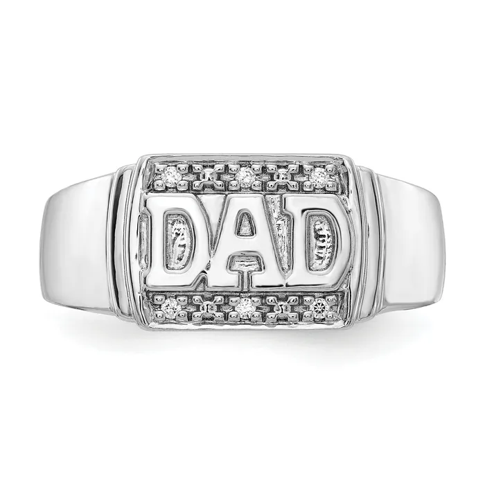 Rings Goldia Solid 14k White Gold Simulated CZ Ring