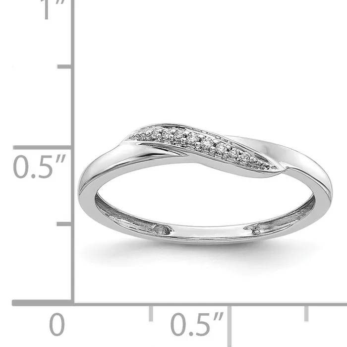 Rings Goldia Solid 14k White Gold Simulated CZ Ring