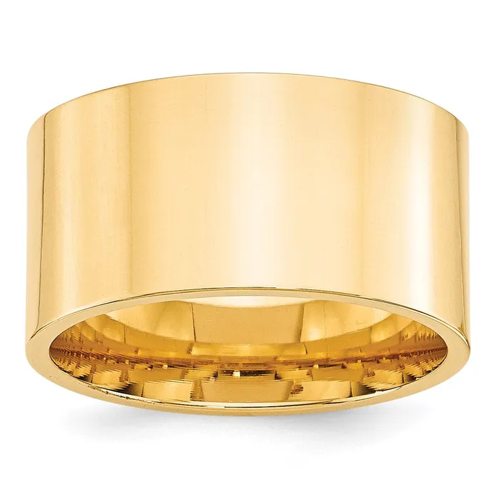 Rings Goldia Solid 14K Yellow Gold 12mm Standard Flat Comfort Fit MensWomens Wedding Band Ring Size 6 Rings Goldia Solid 14K Yellow Gold 12mm Standard Flat Comfort Fit MensWomens Wedding Band Ring Size 6